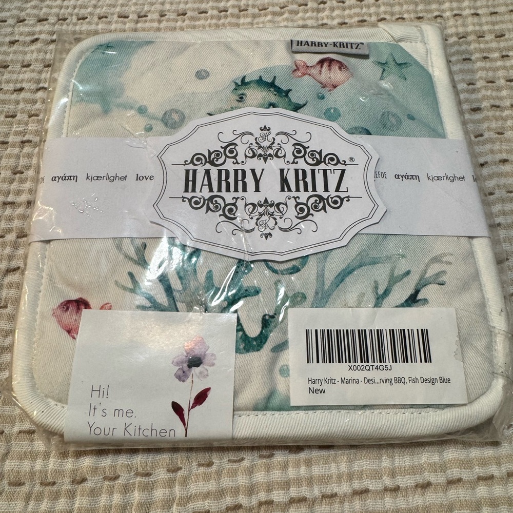 Harry Kritz Pot Holders ~ Set of 2